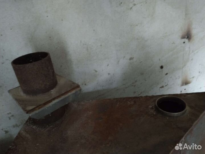 Печка буржуйка с камином