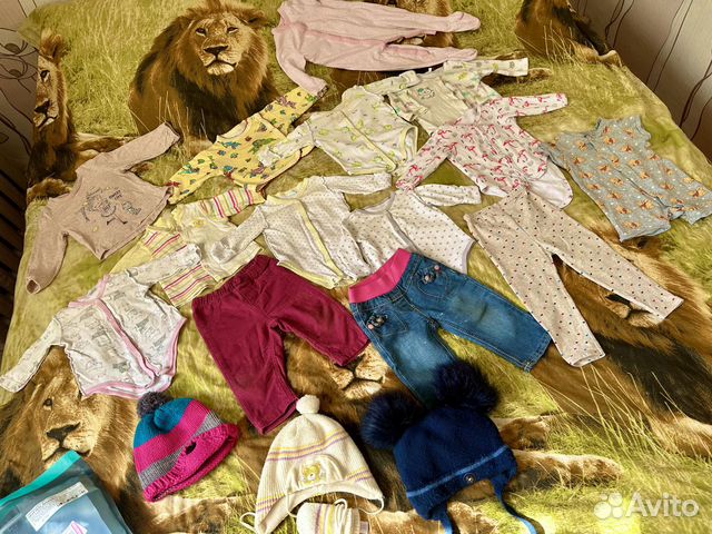 Вещи пакетом на девочку от 3 мес до года