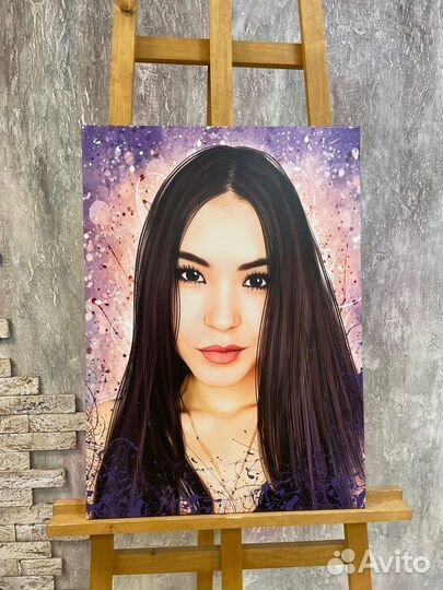 Портрет на холсте по фото