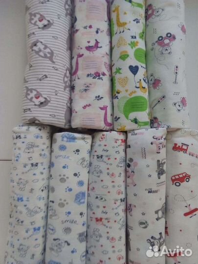 Пеленки, распашонки, ползунки, боди, носочки