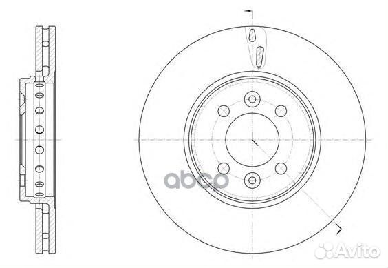 Диск торм.передн.Renault Megane (09) Captur