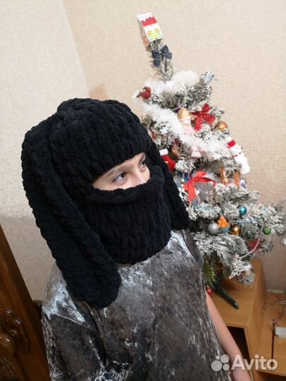 Шапка балаклава для девочки