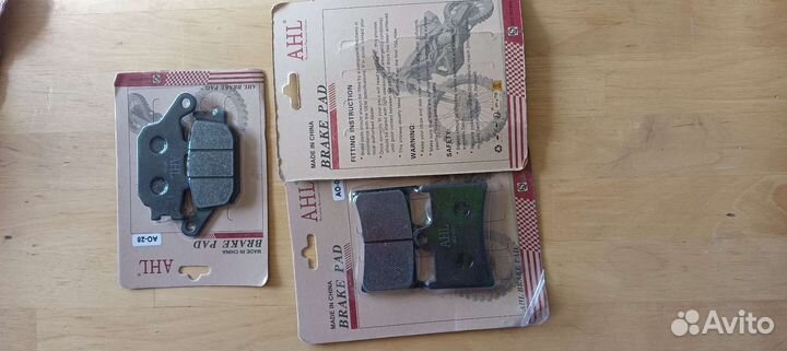 Мото тормозные колодки 3 комплекта (6шт)