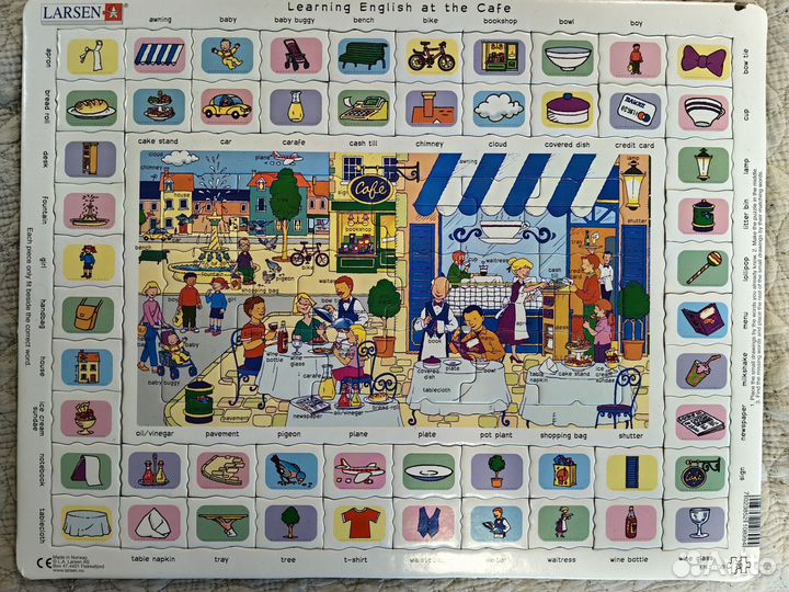 Пазл larsen учим английский