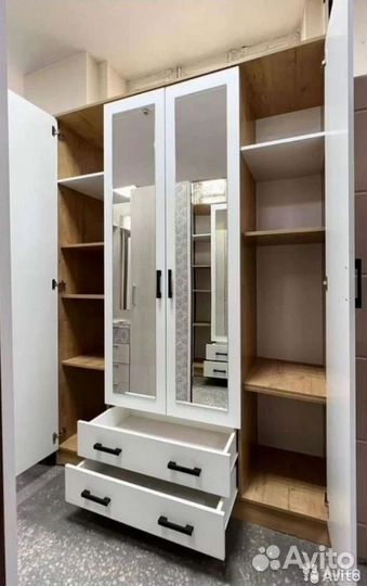 Шкаф Квадро Дуб Вотан Белый