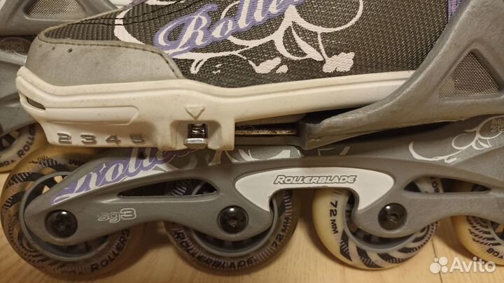 Роликовые коньки rollerblade раздвижные 33-36