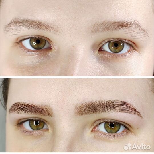 Коррекция и окрашивание бровей