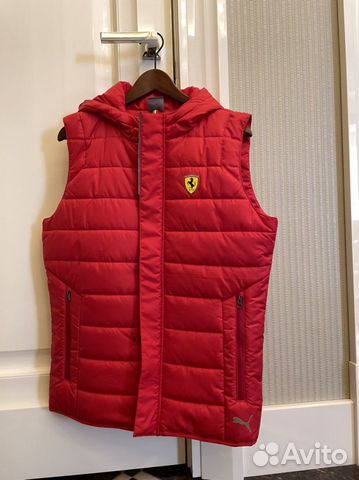 Жилетка безрукавка Puma Ferrari красная S 46-48