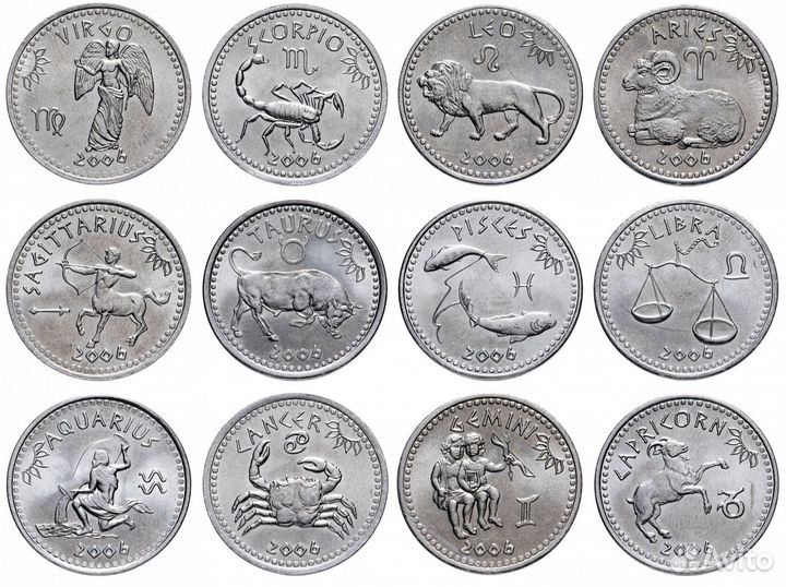 Наборы монет Сомали и Сомалиленд гороскоп,зодиаки
