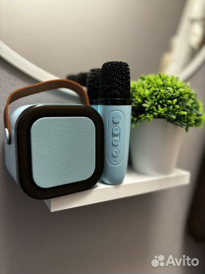 Караоке-колонка + 2 микрофона