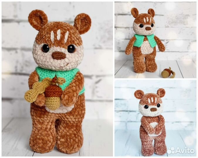 Игрушки вязаные. Тигр, мышка, зайка, слоник, лама