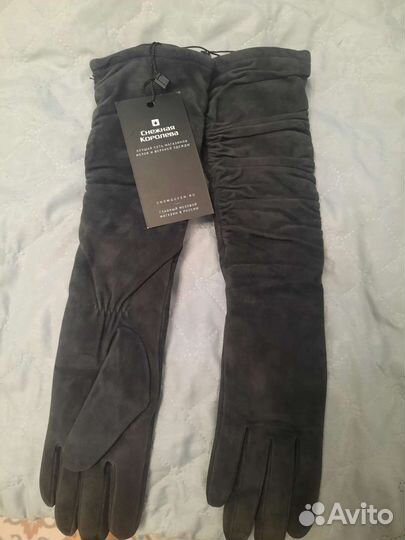 Новые замшевые перчатки Eleganzza