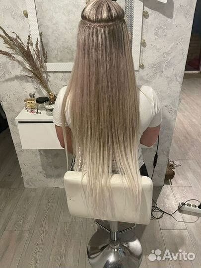 Наращивание волос, парикмахер