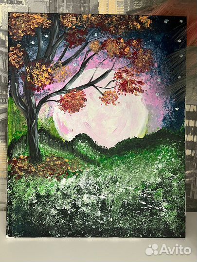 Картина холст акрил