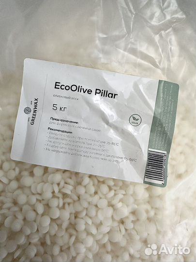 Соевый воск EcoOlive Pillar 3.5кг