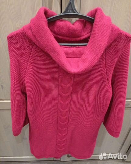 Платье туника вязаное