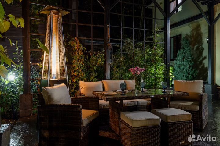 Уличный газовый обогреватель adam из металла