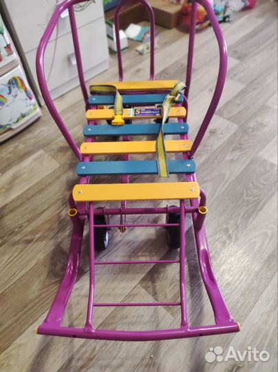 Детские санки с колесами