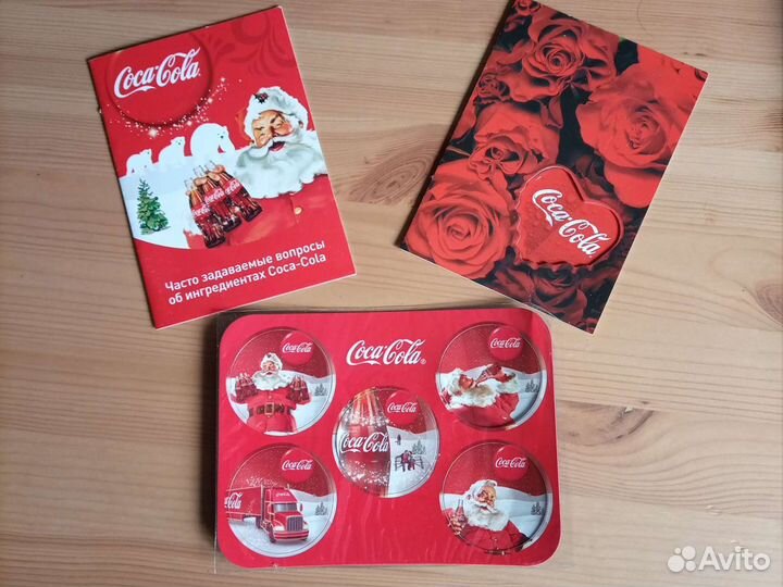Магниты, открытки, брошюра Кока-кола