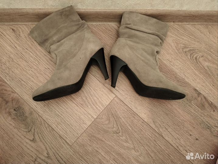 Ботильоны серо-бежевые 39 размер