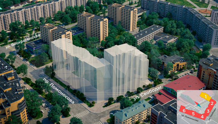 1-к. квартира, 50,8 м², 15/15 эт.