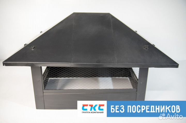 Колпак на трубу дымохода с сеткой