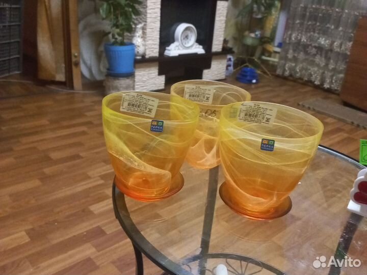 Горшки для цветов блюдечком стеклянные