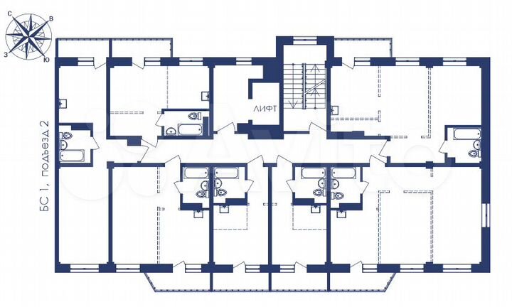 1-к. квартира, 41,7 м², 9/10 эт.