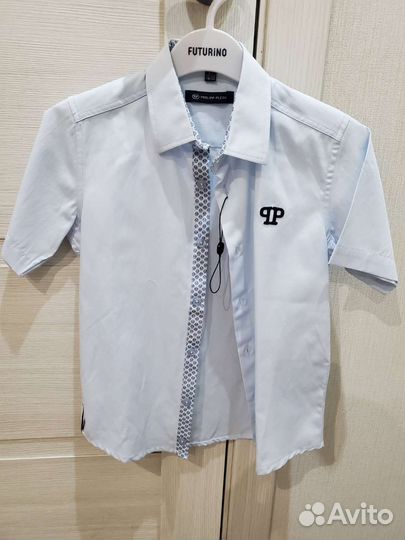 Новая школьная рубашка для мальчика 122
