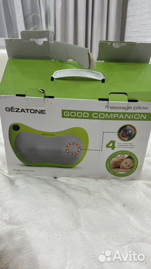 Массажная подушка для шеи и спины с ик прогревом