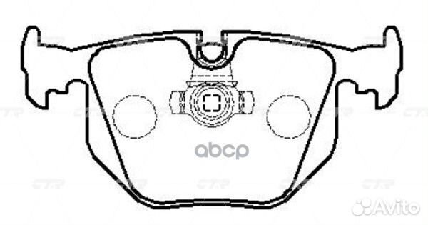Колодки задние BMW 3 (E30,E36), 5 (E34), 7 (E32)