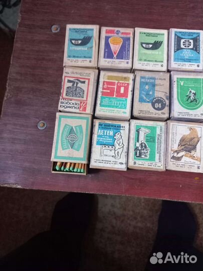 Спички СССР в деревянном коробке