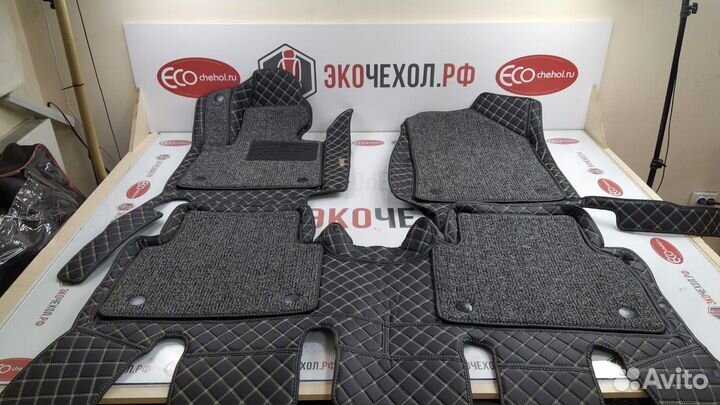 3D Коврики Range Rover Салон Багажник из Экокожи