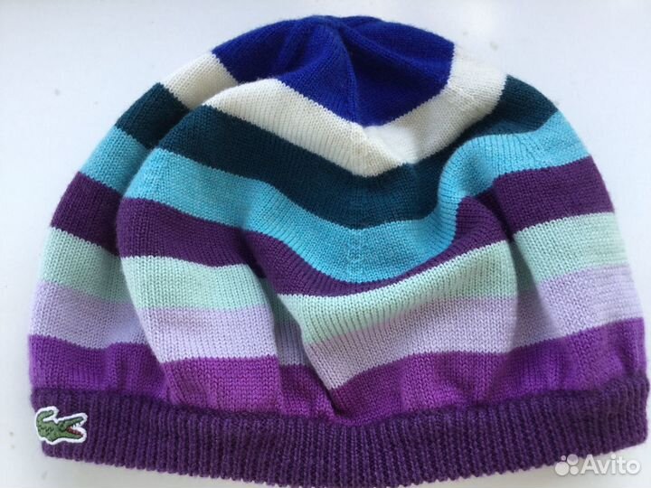 Lacoste Берет Шапка Шерсть тонкая р. 56