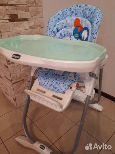 Стульчик для кормления chicco polly magic
