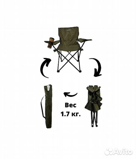 Стул складной туристический (новый) actiwell