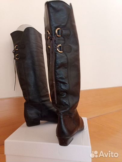 Сапоги женские натуральная кожа на 37 размер
