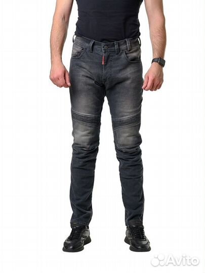 Мотоджинсы starks snake EF56, Regular fit, Cordura