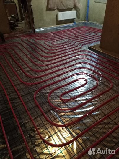 Водяной теплый пол, отопление