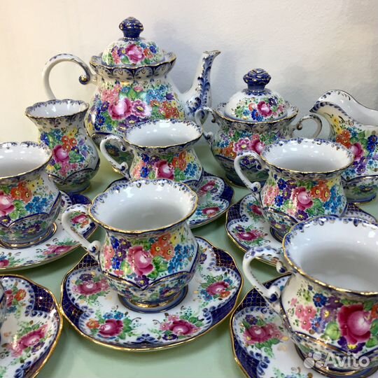 Коллекционная гжель сервиз чайный