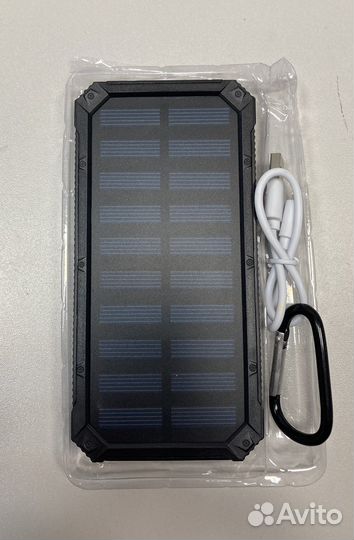 Повербанк с солнечной панелью (20000mAh) новый