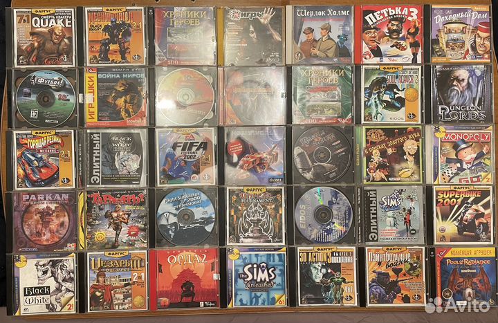 Старые компьютерные игры диски CD и DVD