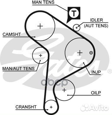 Зубчатый ремень привода грм PowerGrip 5223XS G