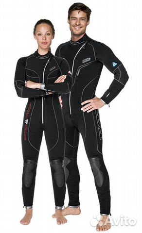 Длинный женский гидрокостюм для дайвинга W1 7mm Wo