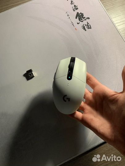 Игровая мышь logitech G305 с глайдами Tiger Ice