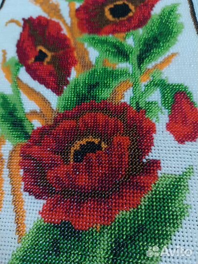 Картины вышитые крестом и бисером