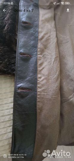 Шуба мутоновая с капюшоном 50 52р