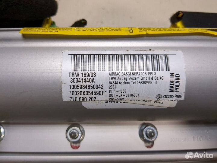 Airbag пассажира Volkswagen Touareg, 2004