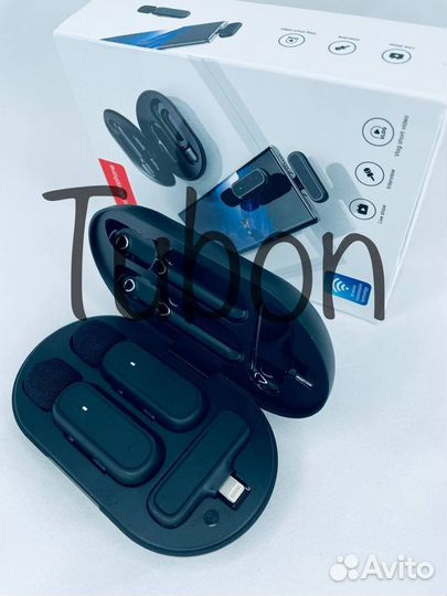 Микрофон петличный беспроводной 2 микрофона