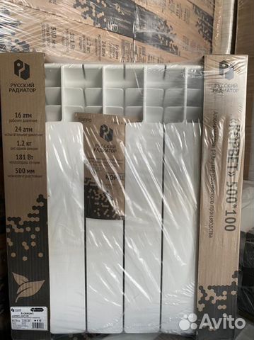 Русский радиатор Алюминий 6 секц. 500х100